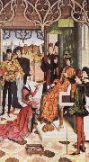 Dieric Bouts The Empress's Ordeal by Fire in front of Emperor Otto III Sweden oil painting artist